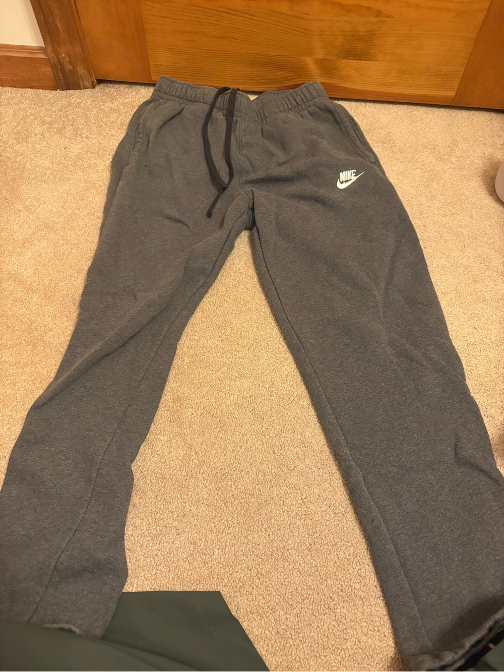 Nike Men's Dark Gray Fleece Joggers